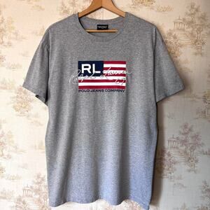 Vintage 90s Polo Ralph Lauren Polo | Jeans Co. American Flag Tee | Size XL